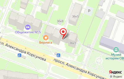 Закусочная Дюжина на проспекте Александра Корсунова на карте