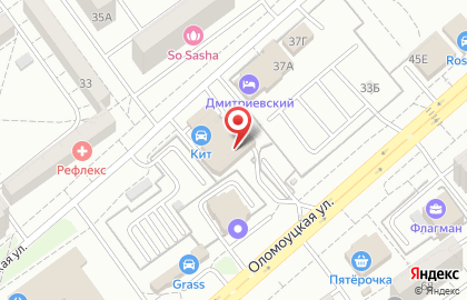КВС на Оломоуцкой улице на карте
