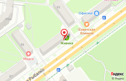 Магазин хозяйственных товаров ДОМашний на улице Маршала Рыбалко на карте