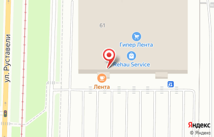 Банкомат Авангард на улице Руставели на карте