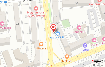 Гастроном Красный Яр на улице Дубровинского на карте