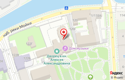 Санкт-Петербургский дом Музыки, Алексеевский дворец, Английский зал на карте