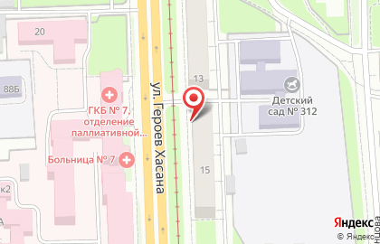 Салон-парикмахерская Виктория на улице Героев Хасана на карте