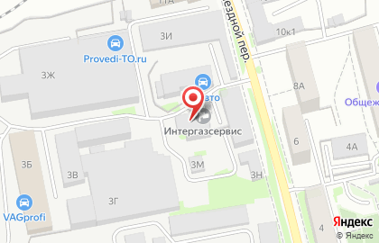 Торговая компания Интергазсервис в Железнодорожном районе на карте
