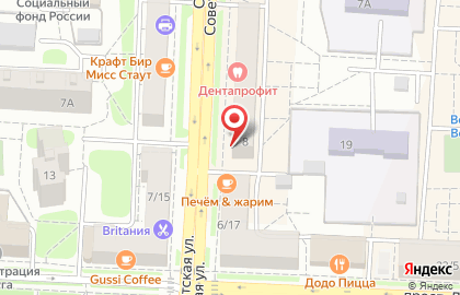 Центр ювелирных распродаж Золото Дисконт на Советской улице на карте