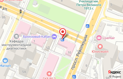 Киоск по продаже цветов на проспекте Революции на карте