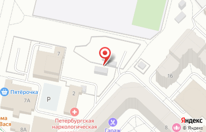 Автостоянка на ул. Академика Константинова (Гатчинский район), 2Б на карте