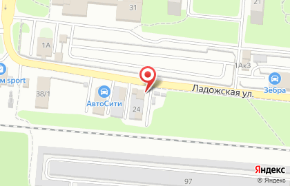 Шиномонтажная мастерская на Ладожской, 38а на карте