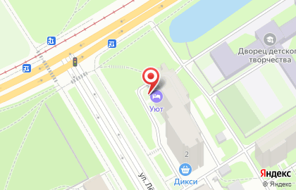 Гостиница УЮТ на проспекте Ветеранов на карте