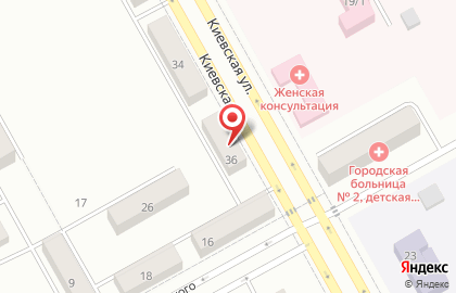 Магазин детских товаров Колобок на Киевской улице на карте