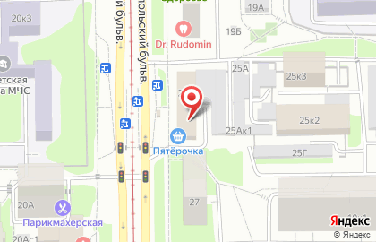 Супермаркет Пятёрочка в Москве на карте