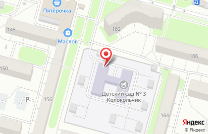 Детский сад Колокольчик №3 на проспекте Победы на карте