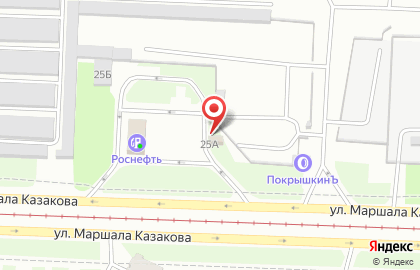 ​Шиномонтажная мастерская JS-Shina на улице Маршала Казакова на карте