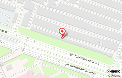 Шиномонтажная мастерская на ул. Кржижановского, 18в на карте
