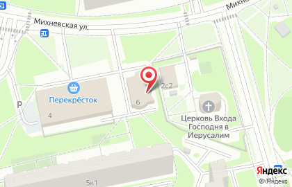 Пятерочка в Восточном Бирюлево на карте