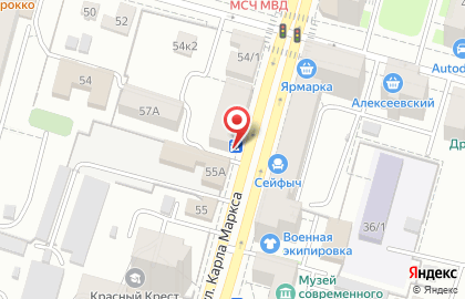 Акционерный коммерческий банк Новикомбанк на улице Карла Маркса на карте