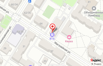 Банкомат ВТБ на Магазейной улице, 66 на карте