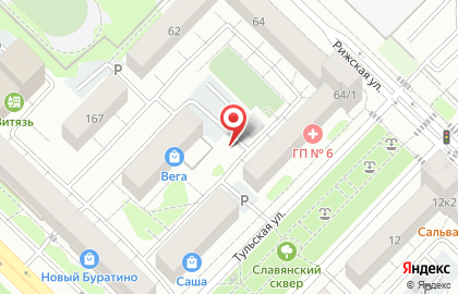 Магазин по продаже фруктов и овощей в Тюмени на карте