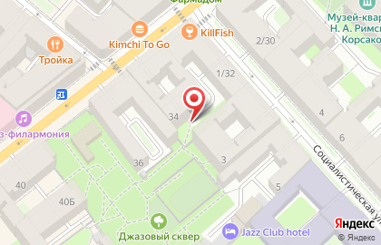 Студия йоги Аэройога на карте