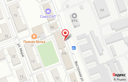 База отдыха Юбилейный на Восточной улице на карте