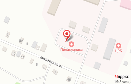 Отделение общей врачебной практики на Московской улице на карте