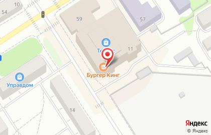 Ресторан быстрого питания Бургер Кинг на улице Маршала Мерецкова на карте