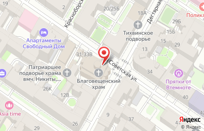 Храм Благовещения Пресвятой Богородицы в Санкт-Петербурге на карте