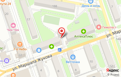 Магазин бытовой химии Сатурн на улице Маршала Жукова, 3 к 1 на карте