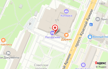 Отель Посадский на карте