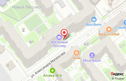 ООО Истрем Клипсо на улице Александра Матросова на карте