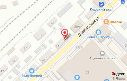 Магазин Ваши двери на Донбасской улице на карте