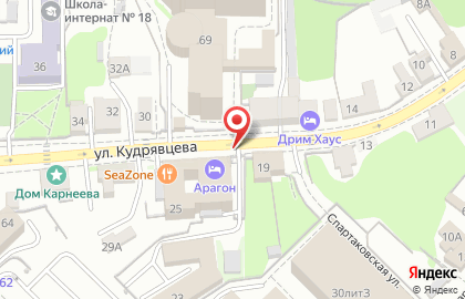 Аврора на улице Кудрявцева на карте