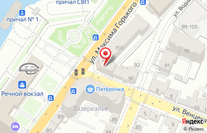 Ресторан Жемчужина на улице Максима Горького на карте