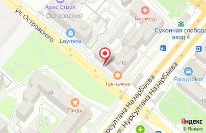Салон напольных покрытий Олимп паркета на улице Нурсултана Назарбаева на карте