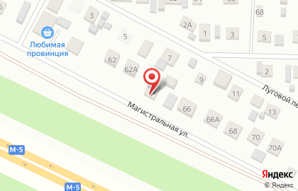 Шиномонтажная мастерская на Магистралиной улице на карте