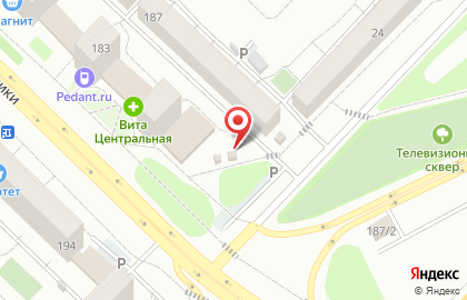 Магазин по продаже фруктов и овощей на ул. Республики, 189/2 на карте
