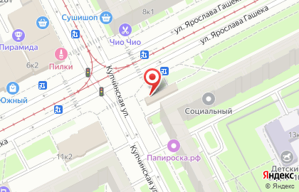 Магазин выпечки на улице Ярослава Гашека на карте