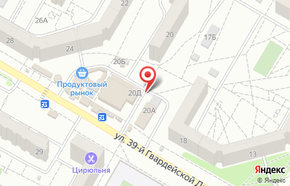 Киоск фастфудных изделий в Краснооктябрьском районе на карте