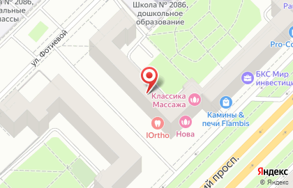 Московские окна в Гагаринском районе на карте