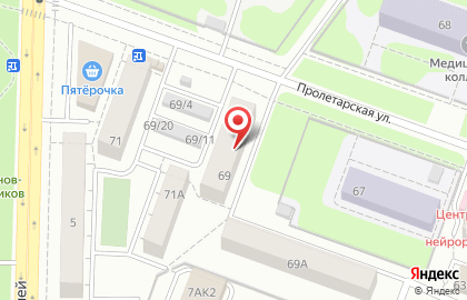 Электромир на Пролетарской улице на карте