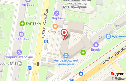 Салон цветов Аурелия в Автозаводском районе на карте