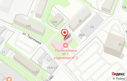 ОАО РОСНО-МС на улице Тургенева на карте