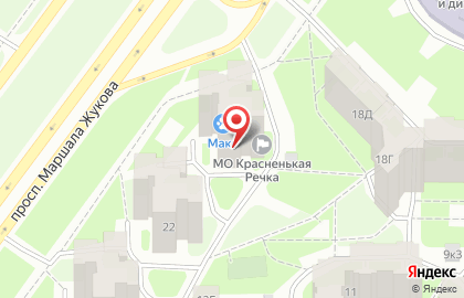 Автошкола Штурман на проспекте Маршала Жукова на карте