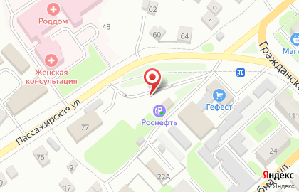 Автомойка Роснефть на Гражданской улице на карте