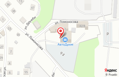 Автодром на Ломоносова на карте
