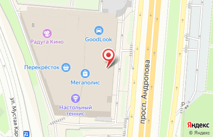 Магазин книг Книжный лабиринт на проспекте Андропова на карте