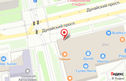 Магазин по продаже орехов и сухофруктов Орех & C.M. на Дунайском проспекте на карте