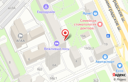 Хостел Вежливый Лось в Москве на карте