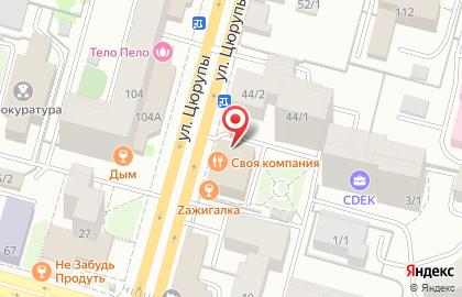 Континент-тур в Кировском районе на карте