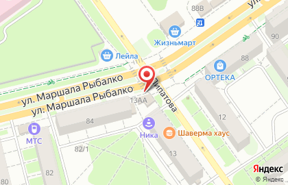 Рыбный магазин Фишмаркет в Кировском районе на карте